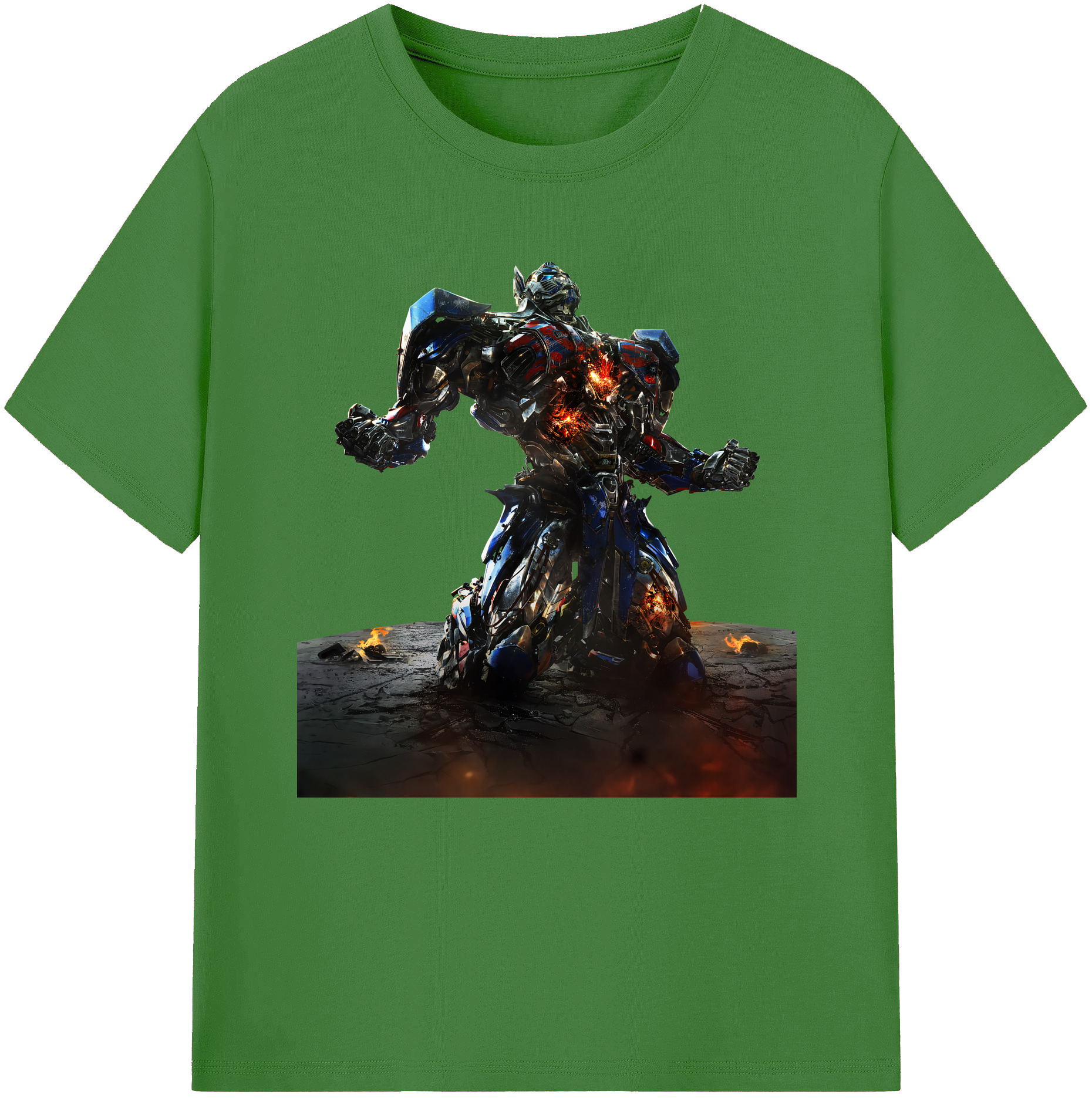 （画像用） Transformers トランスフォーマー レディースカジュアルプリントTシャツ（綿100％）